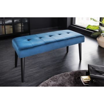 Bank Boutique Blauw 95cm Fluweel - 42193