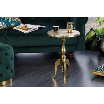Bijzettafel Savoy Goud 55cm - 42267
