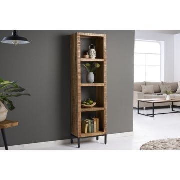 Open Kast Iron Craft 180cm Massief Mango Hout - 42375