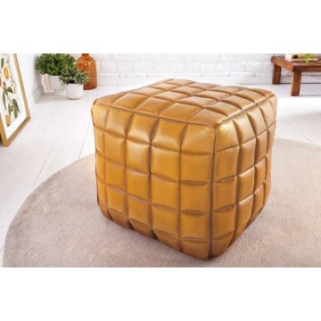 Hocker Rider Cognac 40cm Echt Leer - 42697