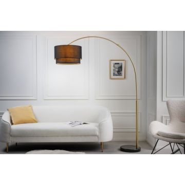 Vloerlamp Lounge Deal Zwart Goud 160cm - 42805
