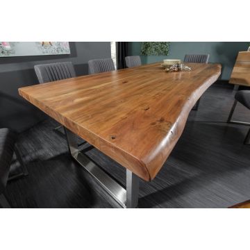 Eettafel Mammoet Honey 220cm Massief Acacia Hout - 40000&38794