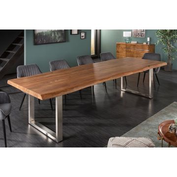 Eettafel Mammoet Honey 300cm Massief Acacia Hout - 41342&38794