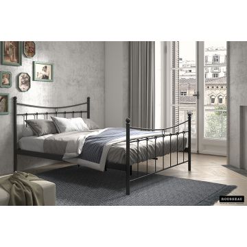 Bed Sacha Zwart 160x200cm Inclusief Lattenbodem - RF88216-2