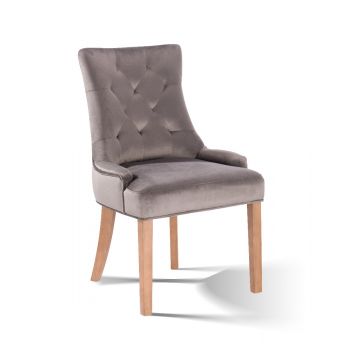 Eetkamerstoel Bristol Beige/Antiek Geborsteld Velours - RD9703-1