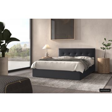 Bed Porto Zwart 160x200cm Inclusief Lattenbodem - RF89526-2