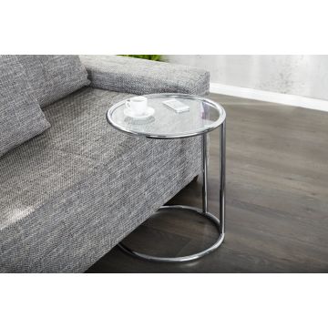 Bijzettafel Art Deco Zilver 40cm - 60