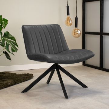 Fauteuil Liv Antraciet Draaibaar- VD-F31A