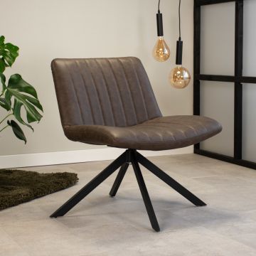 Fauteuil Liv Taupe Draaibaar - VD-F31T
