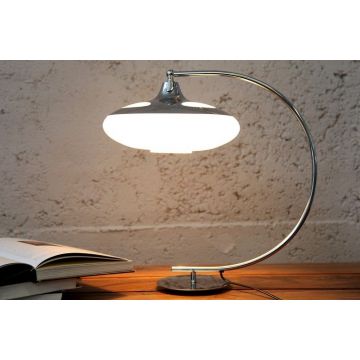 Tafellamp Luna Wit/Chroom 47cm - 112