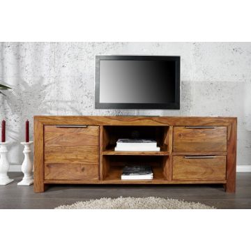 TV Meubel Lagos 135cm Massief Sheesham Hout  - 22684
