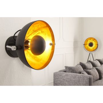 Wandlamp Studio Zwart/Goud 40cm - 35124