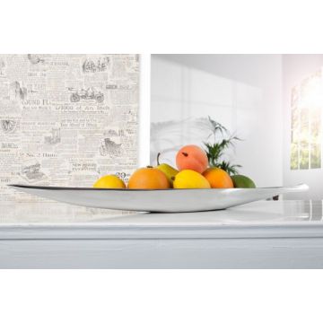 Decoratie Schaal Zilver 60cm  - 17370