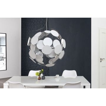 Hanglamp Infinity Wit/Zilver 70cm  - 36227