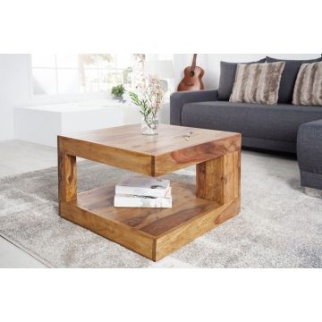 Salontafel Giant Honey 60cm Massief Sheesham Hout- 36331