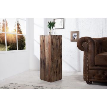 Zuil Columna 27cm Massief Acacia Hout - 36442