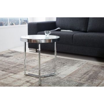 Bijzettafel Astro Wit/Chroom 45cm - 36725