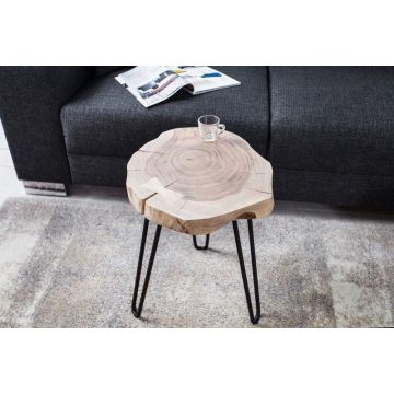 Bijzettafel Goa 38cm Massief Acacia Hout - 36707