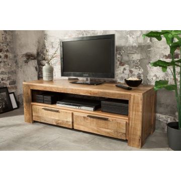 TV Meubel Iron Craft 130cm Massief Mango Hout - 38931