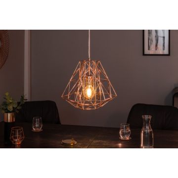 Hanglamp Cage S Rose Goud 36cm - 39318