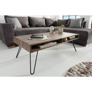 Salontafel Schorpioen 110cm Grijs Accacia - 38830