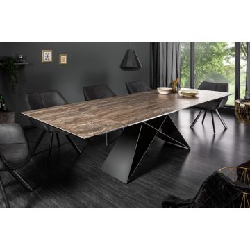 Eettafel Prometheus Roest 180-220-260cm Keramiek- 39561