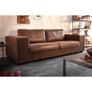 Bank Lounger Vintage Bruin 220cm - 39764