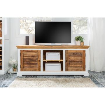 TV-meubel Long Island 160cm Massief Mango Hout - 39777