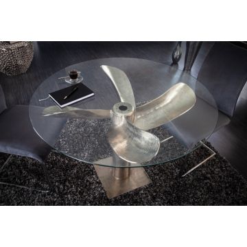 Ronde Eettafel Ocean Zilver 94cm - 39921