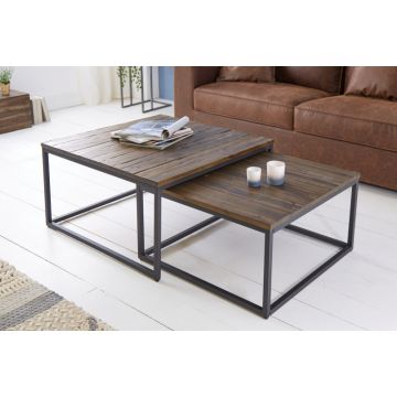 Salontafel 2-delig Elements Massief Acacia Hout - 39701