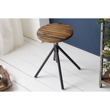 Kruk Industrieel Massief Acacia Hout - 39711