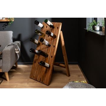 Wijnrek HemingWay Massief Gerecycled Hout 107cm - 40015