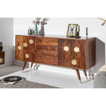 Dressoir Mystic Living 145cm Massief Acacia Hout - 39947