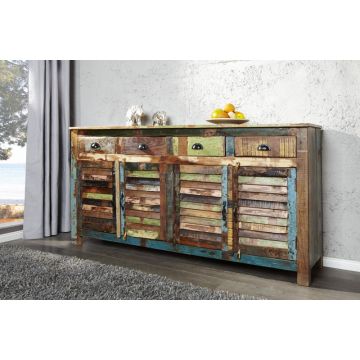 Dressoir Jakarta 160cm Massief Gerecycled Hout - 40126