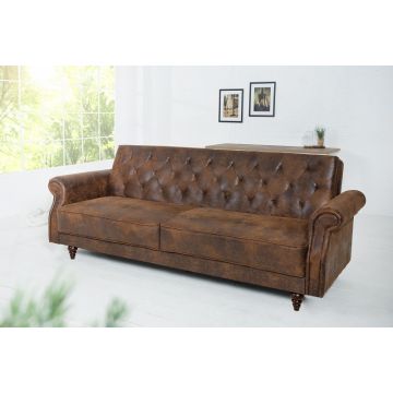 Slaapbank Maison Belle Antiek Bruin 220cm - 40082