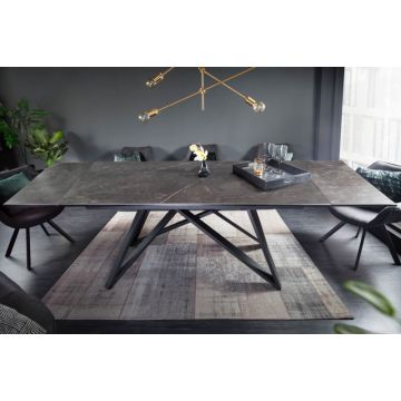 Eettafel Atlas Grafiet 180-220-260cm Keramiek - 40121