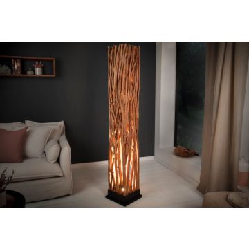 Vloerlamp Nature Art Massief Longan Hout 175cm - 40484