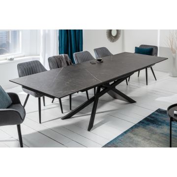Eettafel Euphoria Grafiet 180-220-260cm Keramiek - 40645