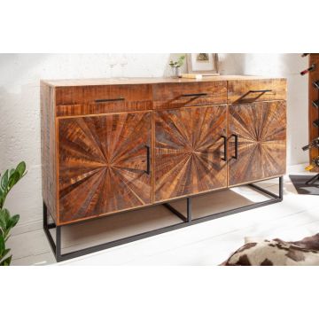 Dressoir Wood Art 160cm Massief Mango Hout - 40525