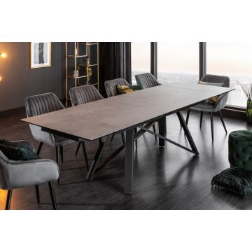 Eettafel Atlas 180-220-260cm Betonlook  Keramiek - 40840