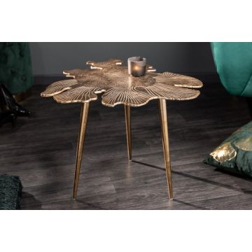 Salontafel Leaf Goud 57cm - 40390