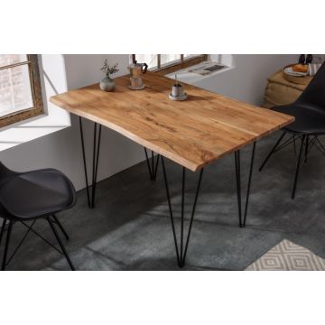 Eettafel Mammoet 120cm Massief Acacia Hout - 40608