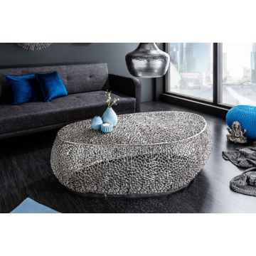 Salontafel Leaf Zilver 122cm - 40284