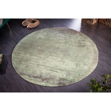 Vloerkleed Modern Art Rond Groen Beige 150cm - 41257