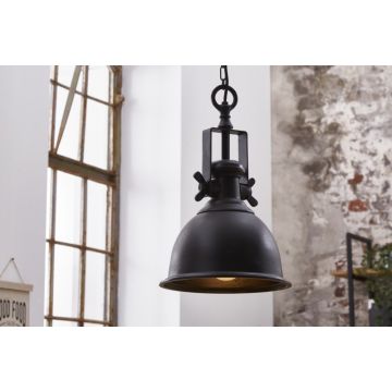 Hanglamp Industrieel Zwart 28,5cm - 40919