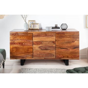 Dressoir Elements II 160cm Massief Sheesham Hout - 37208