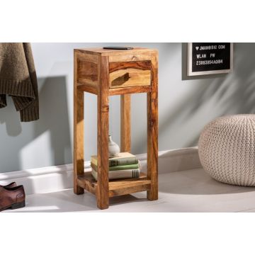 Bijzettafel Makassar 30cm Massief Sheesham Hout - 41572