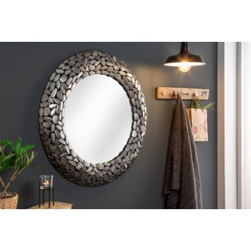 Wandspiegel Stone Mosaic Silver 82cm - 41430