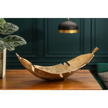 Schaal Leaf goud 62cm - 41602