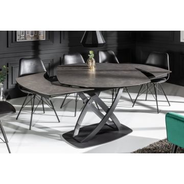 Eettafel Inception Antraciet 130-190cm - 41398